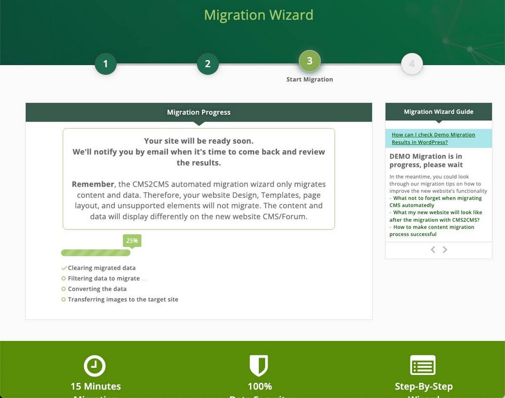 Wix migration in Progress