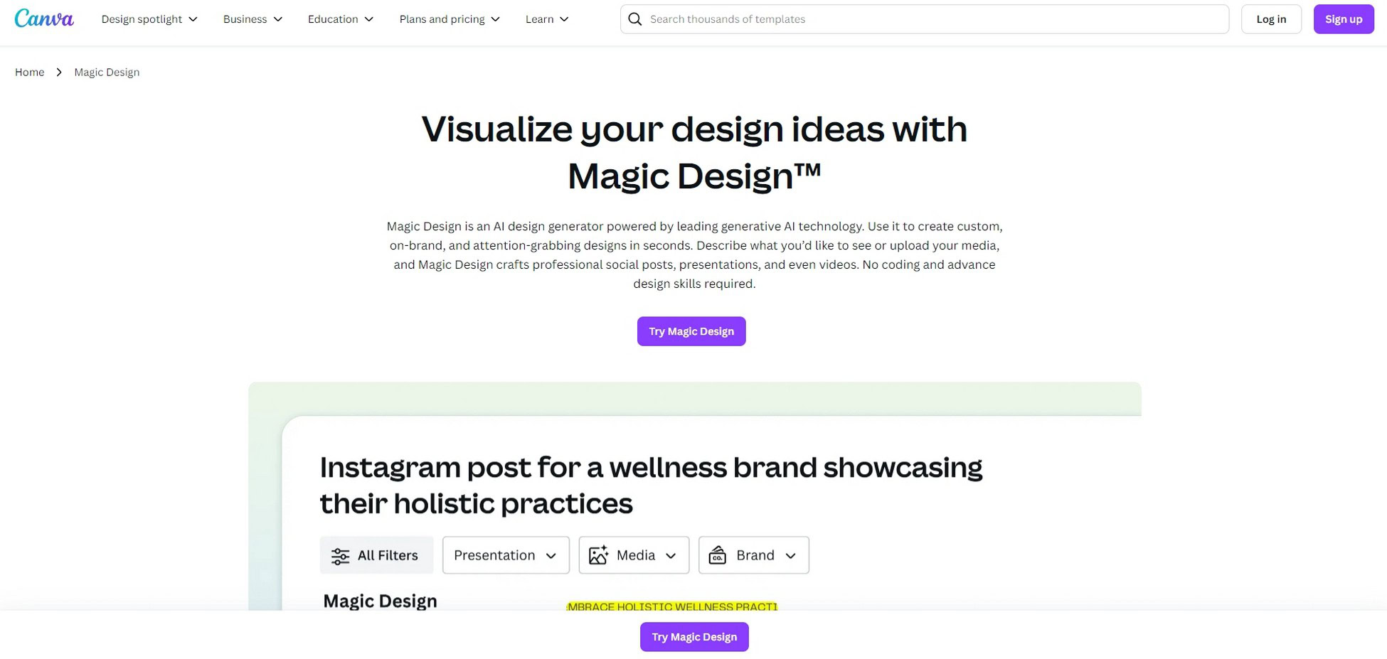 Canva Magic Design