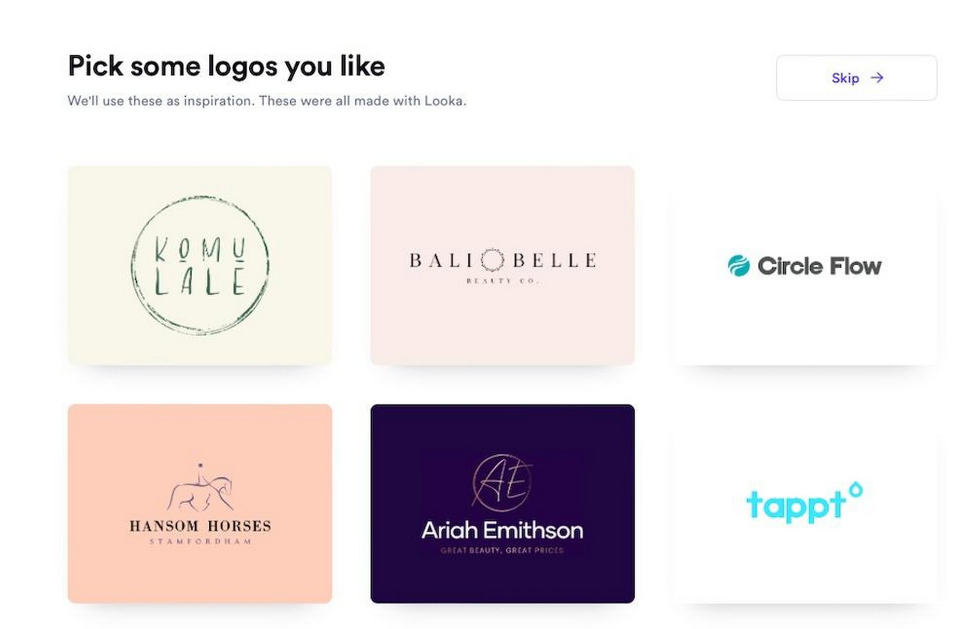 select logos you like